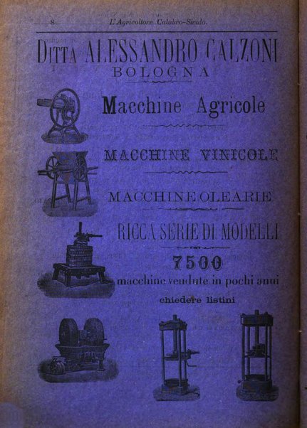 L'agricoltore calabro siculo giornale di agricoltura pratica