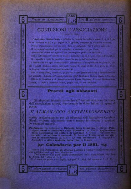 L'agricoltore calabro siculo giornale di agricoltura pratica