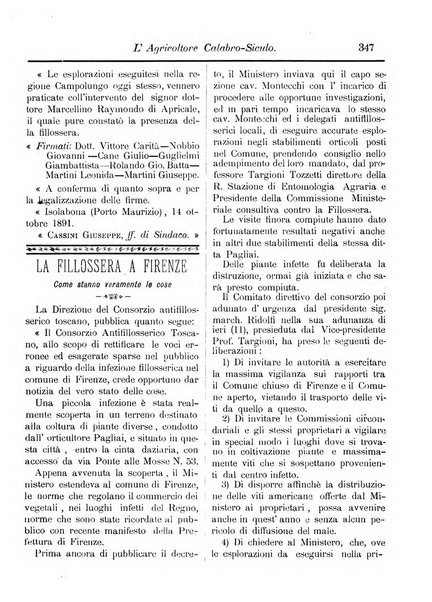 L'agricoltore calabro siculo giornale di agricoltura pratica