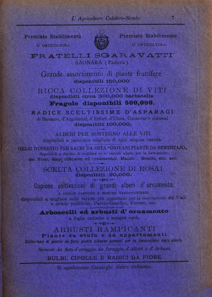 L'agricoltore calabro siculo giornale di agricoltura pratica