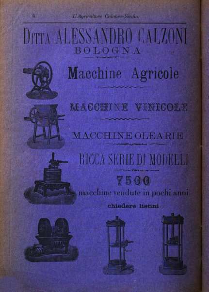 L'agricoltore calabro siculo giornale di agricoltura pratica