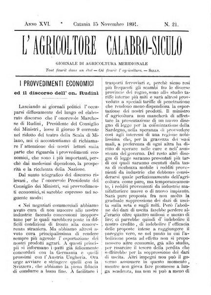 L'agricoltore calabro siculo giornale di agricoltura pratica