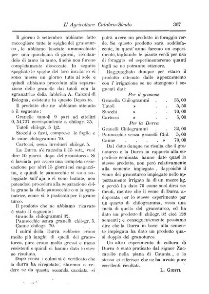 L'agricoltore calabro siculo giornale di agricoltura pratica