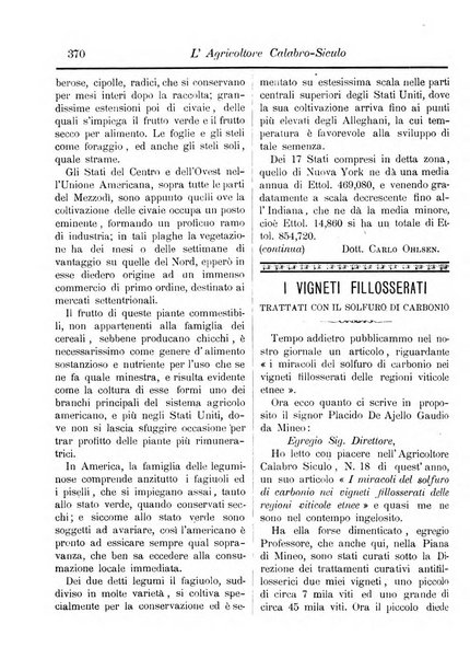 L'agricoltore calabro siculo giornale di agricoltura pratica