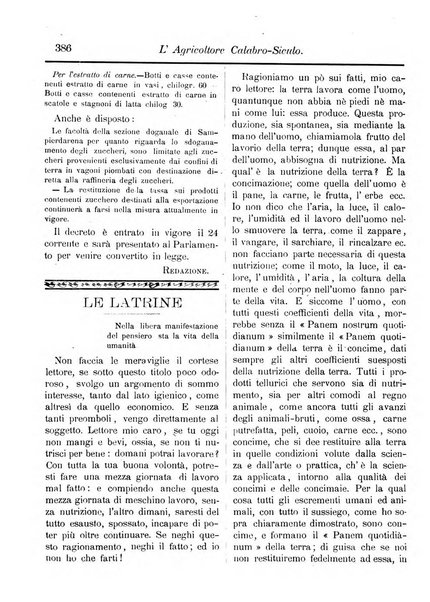 L'agricoltore calabro siculo giornale di agricoltura pratica