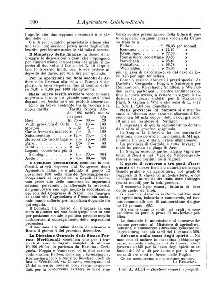 L'agricoltore calabro siculo giornale di agricoltura pratica