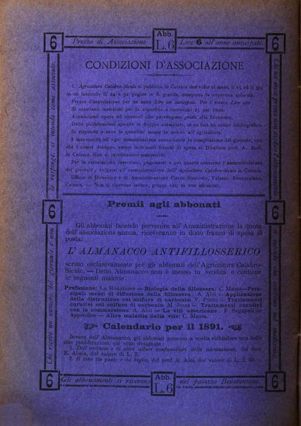 L'agricoltore calabro siculo giornale di agricoltura pratica