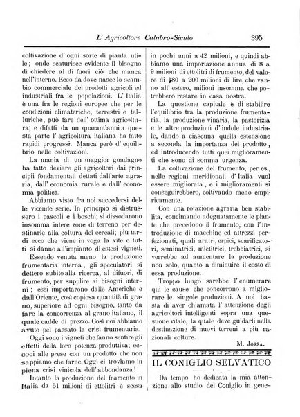 L'agricoltore calabro siculo giornale di agricoltura pratica