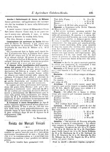 L'agricoltore calabro siculo giornale di agricoltura pratica