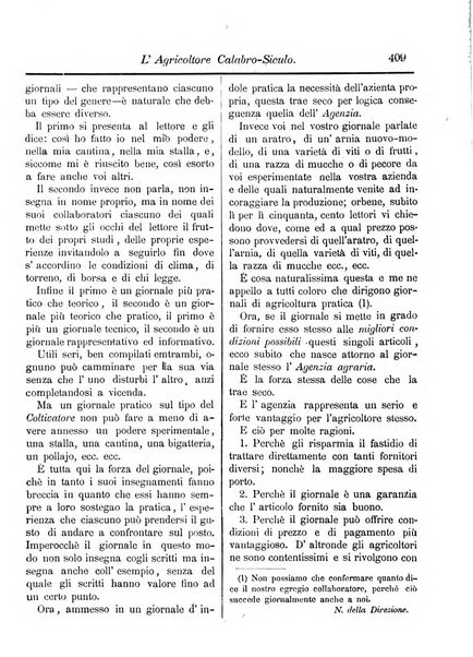 L'agricoltore calabro siculo giornale di agricoltura pratica