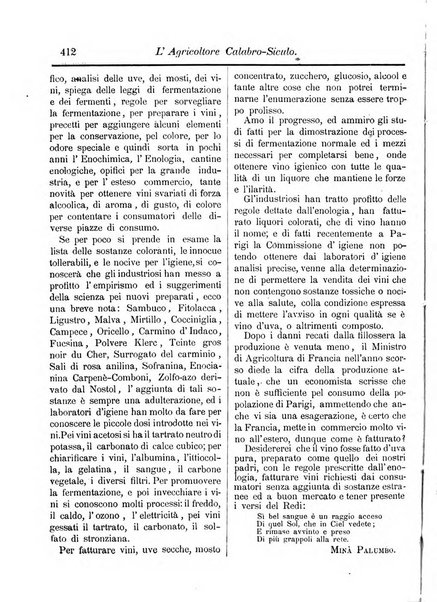 L'agricoltore calabro siculo giornale di agricoltura pratica