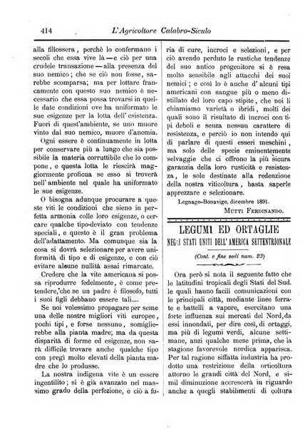 L'agricoltore calabro siculo giornale di agricoltura pratica