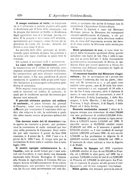 L'agricoltore calabro siculo giornale di agricoltura pratica