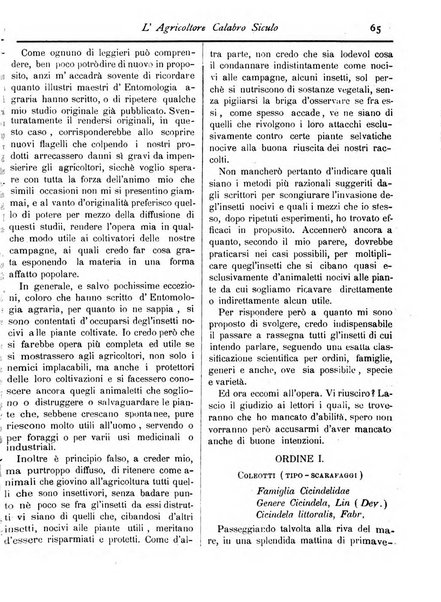 L'agricoltore calabro siculo giornale di agricoltura pratica