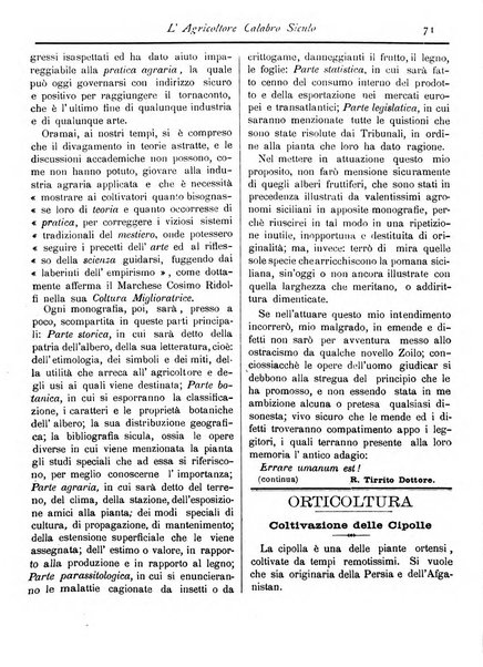 L'agricoltore calabro siculo giornale di agricoltura pratica