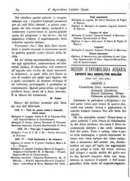 L'agricoltore calabro siculo giornale di agricoltura pratica