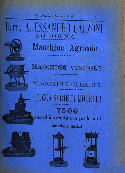 L'agricoltore calabro siculo giornale di agricoltura pratica