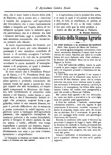 L'agricoltore calabro siculo giornale di agricoltura pratica