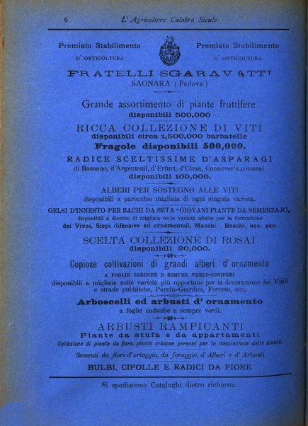 L'agricoltore calabro siculo giornale di agricoltura pratica