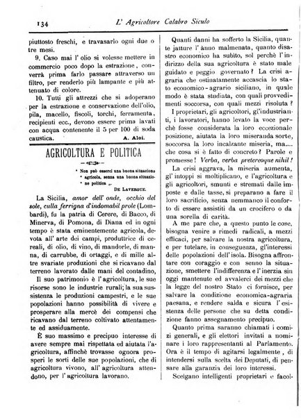 L'agricoltore calabro siculo giornale di agricoltura pratica