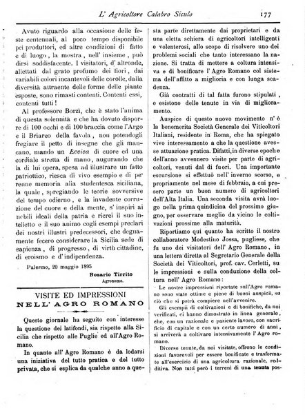 L'agricoltore calabro siculo giornale di agricoltura pratica