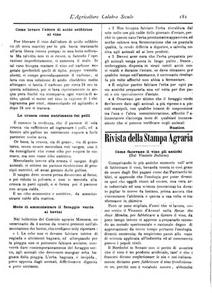 L'agricoltore calabro siculo giornale di agricoltura pratica