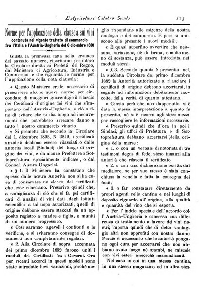 L'agricoltore calabro siculo giornale di agricoltura pratica