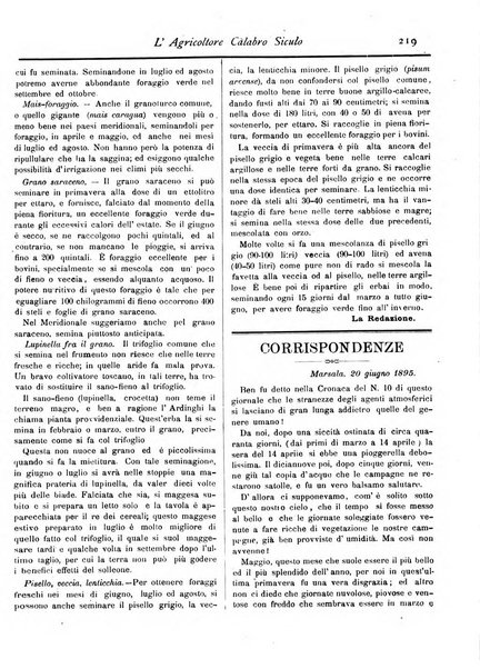 L'agricoltore calabro siculo giornale di agricoltura pratica