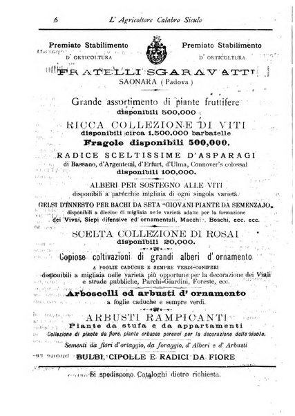 L'agricoltore calabro siculo giornale di agricoltura pratica