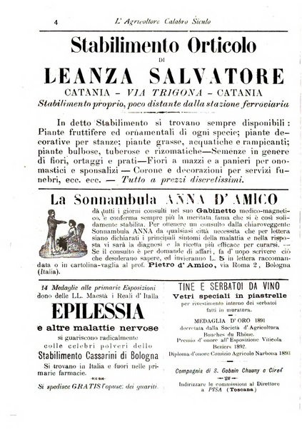 L'agricoltore calabro siculo giornale di agricoltura pratica