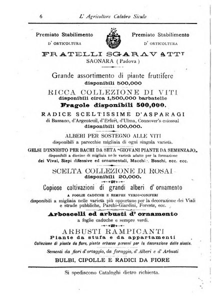 L'agricoltore calabro siculo giornale di agricoltura pratica