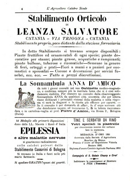 L'agricoltore calabro siculo giornale di agricoltura pratica