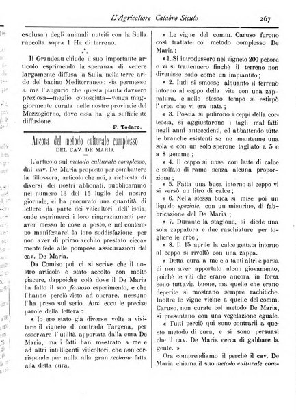 L'agricoltore calabro siculo giornale di agricoltura pratica