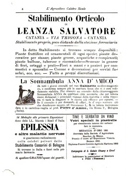 L'agricoltore calabro siculo giornale di agricoltura pratica