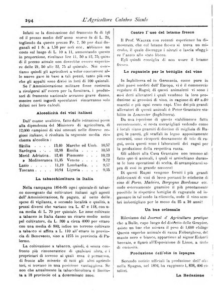 L'agricoltore calabro siculo giornale di agricoltura pratica