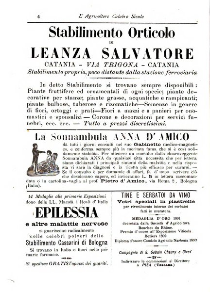 L'agricoltore calabro siculo giornale di agricoltura pratica