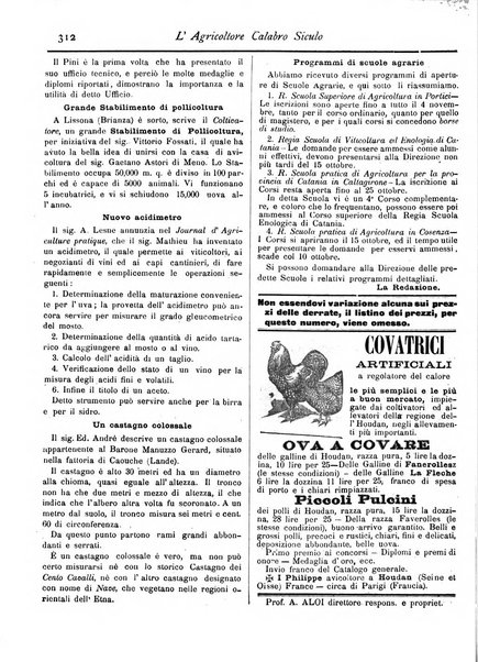 L'agricoltore calabro siculo giornale di agricoltura pratica