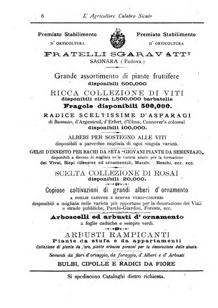 L'agricoltore calabro siculo giornale di agricoltura pratica