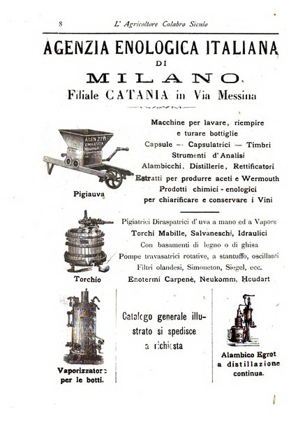 L'agricoltore calabro siculo giornale di agricoltura pratica