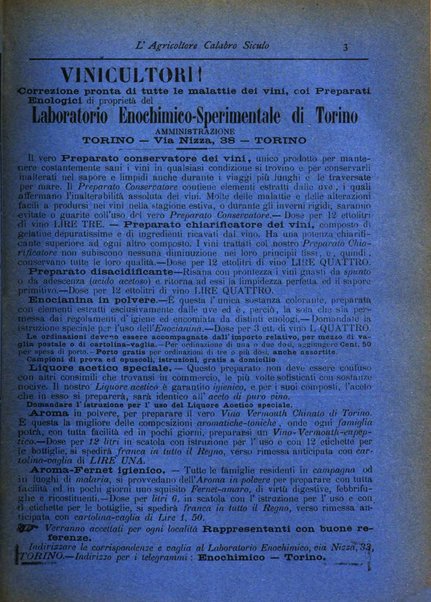 L'agricoltore calabro siculo giornale di agricoltura pratica