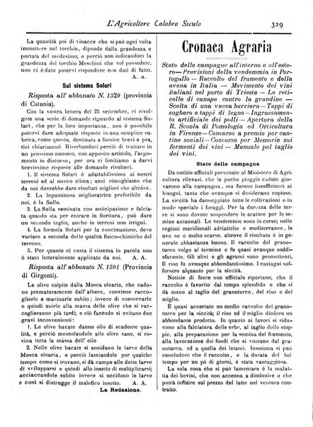 L'agricoltore calabro siculo giornale di agricoltura pratica