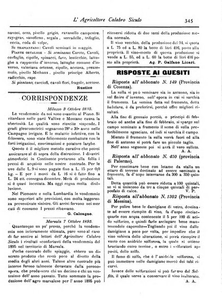 L'agricoltore calabro siculo giornale di agricoltura pratica