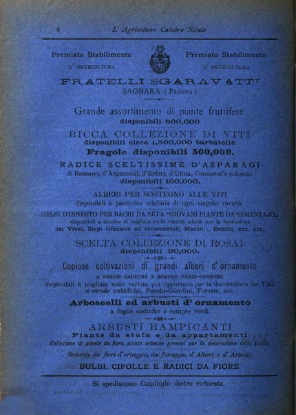 L'agricoltore calabro siculo giornale di agricoltura pratica