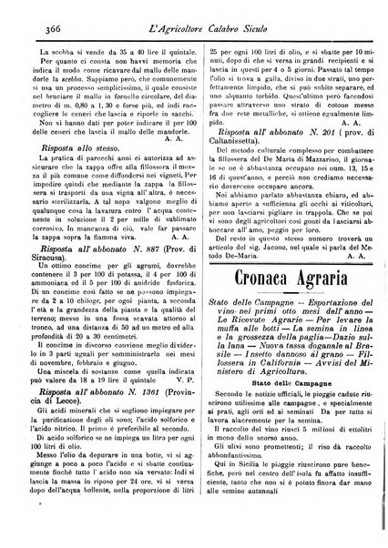 L'agricoltore calabro siculo giornale di agricoltura pratica