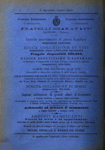 L'agricoltore calabro siculo giornale di agricoltura pratica