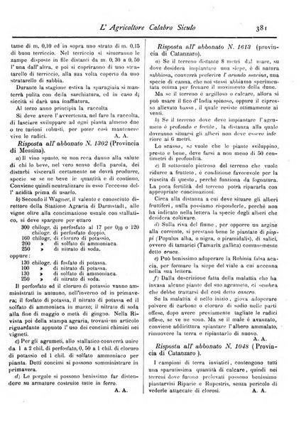 L'agricoltore calabro siculo giornale di agricoltura pratica