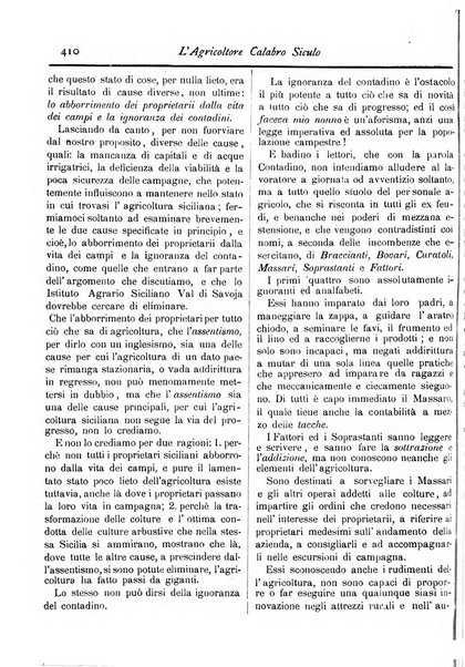 L'agricoltore calabro siculo giornale di agricoltura pratica