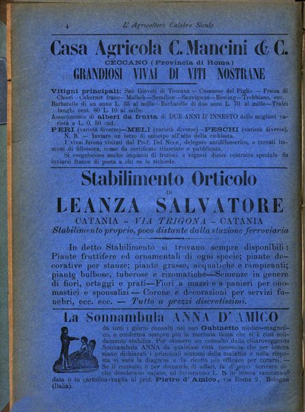 L'agricoltore calabro siculo giornale di agricoltura pratica