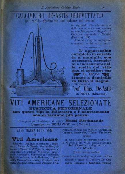 L'agricoltore calabro siculo giornale di agricoltura pratica