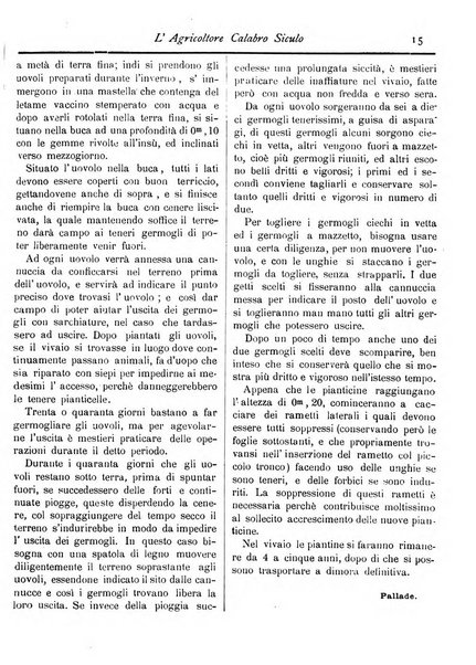 L'agricoltore calabro siculo giornale di agricoltura pratica